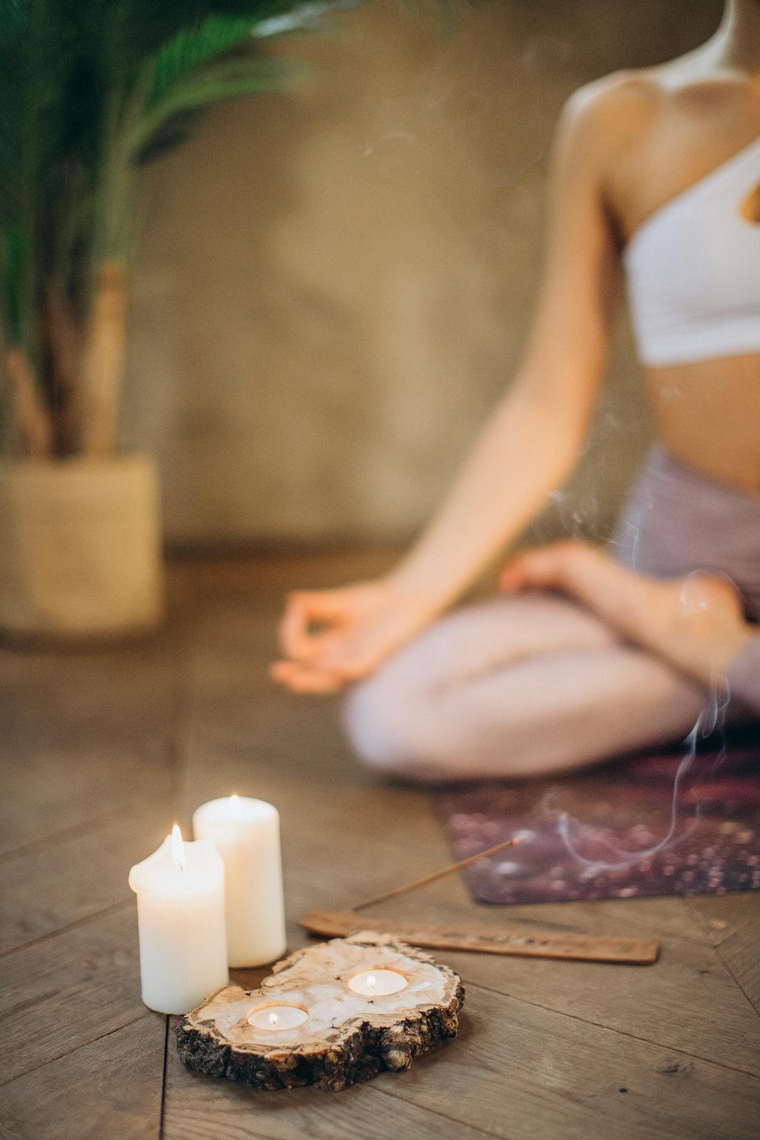 Meditation by candlelight